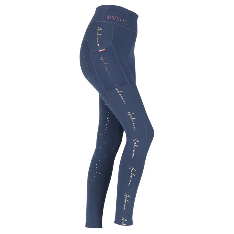 Aubrion Team Rhythm Riding Tights - Navy Blue