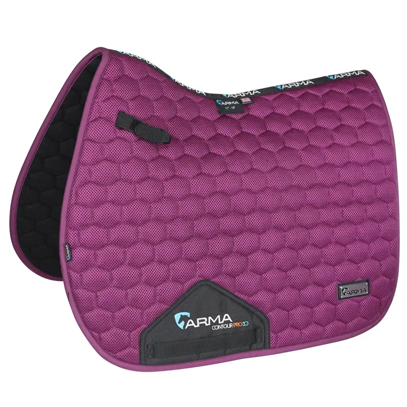 Shires Arma 3D Mesh Saddlecloth - Plum