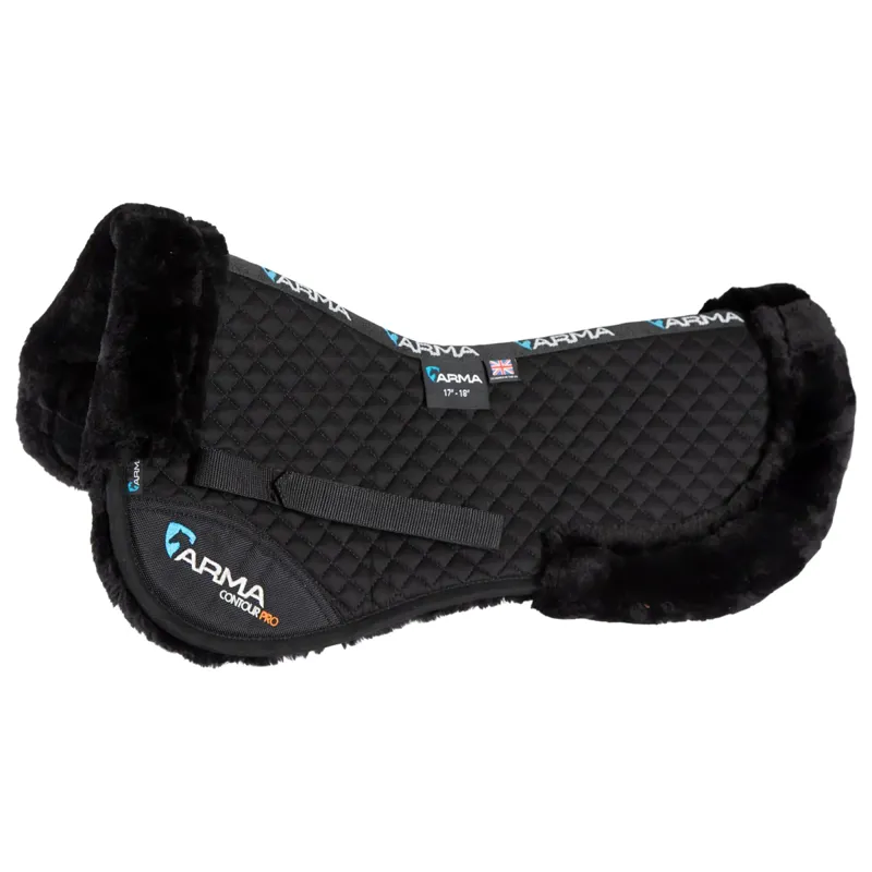 Shires ARMA Half Pad - Black/Black