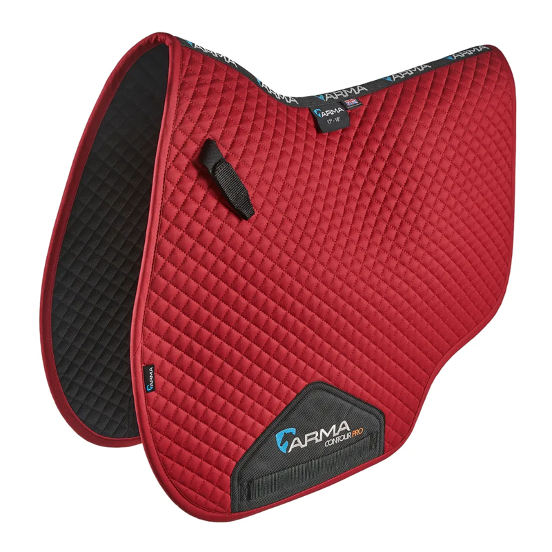 Shires ARMA Euro Cut Saddlecloth - Deep Red