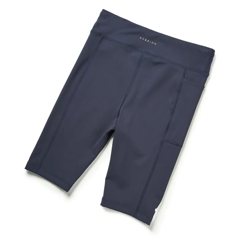 Aubrion Young Rider Non-Stop Shorts - Navy-1