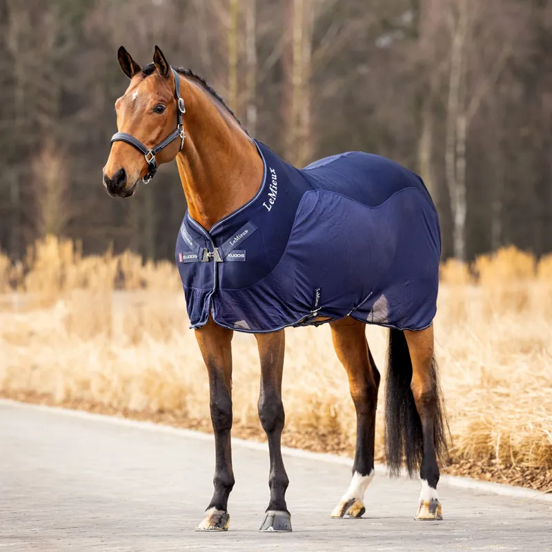 LeMieux Kudos Mesh Sports Cooler Rug - Navy