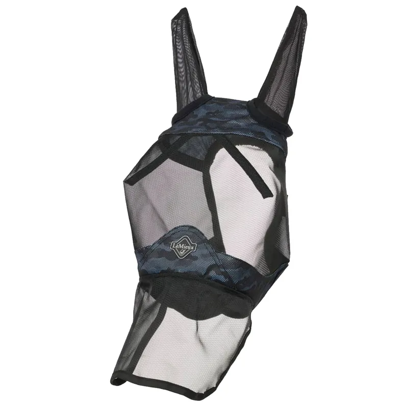 LeMieux Visor-Tek Full Fly Mask - Camo Blue