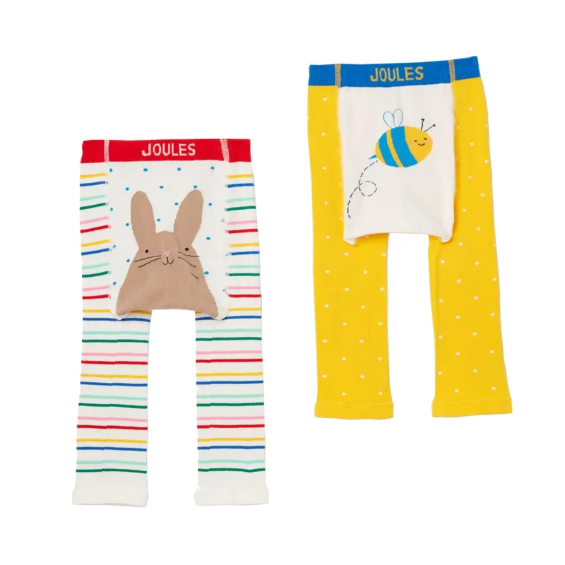 Joules Lively 2 Pack Character Leggings - Bunny Bee