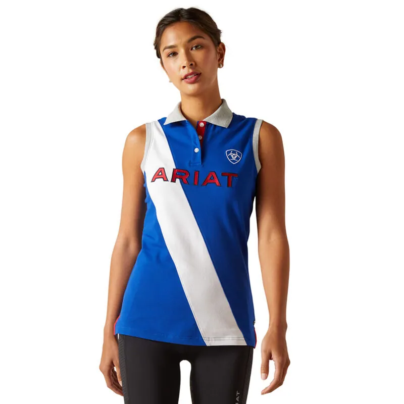 Ariat Women's Taryn Sleeveless Polo - Surf the Web