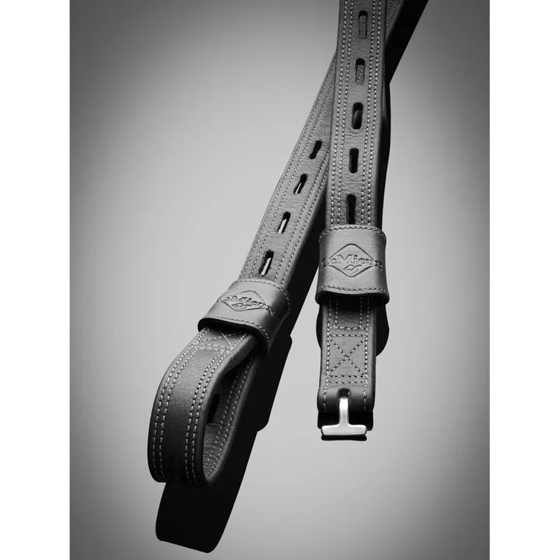 LeMieux Vector Close Contact Stirrup Leathers - Black