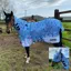 John Whitaker Airton Fly Rug - Blue Zebra