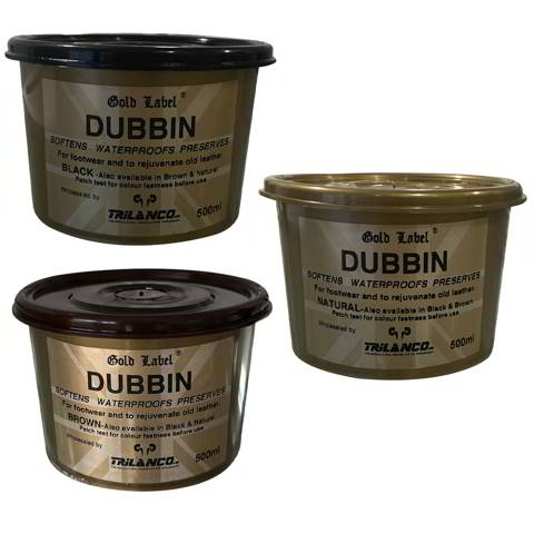 Gold Label Waterproof Wax, Dubbin Black Natural & Brown ,Hide Food, Saddle  Soap