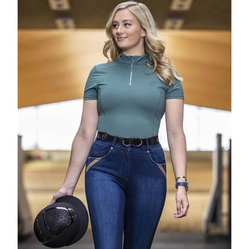 LeMieux Short Sleeve Base Layer - Sage-3