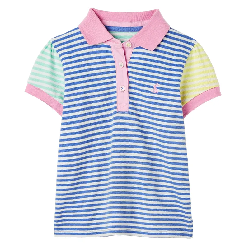 Joules Morgan Children's Polo Shirt - Blue Multi Stripe