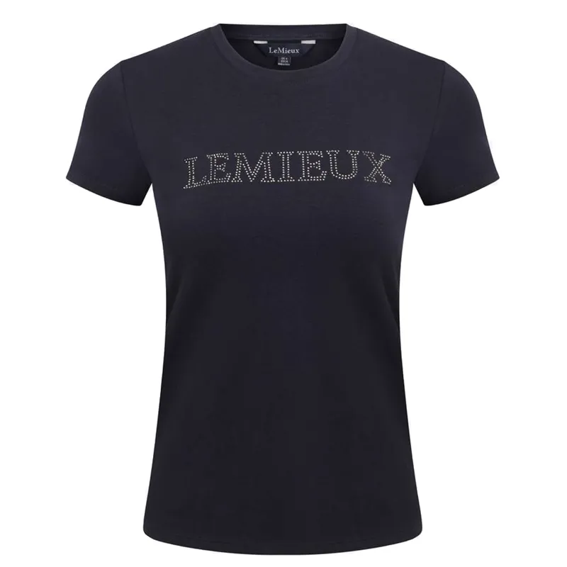 LeMieux Ladies Diamante T-Shirt - Navy