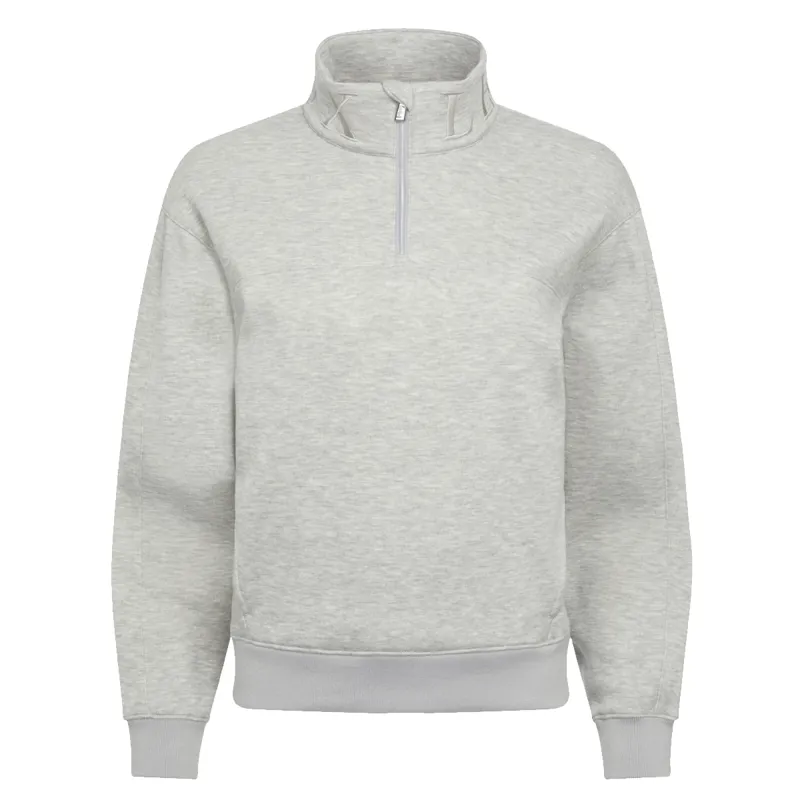 LeMieux Kali Quarter Zip Sweater - Grey Marl