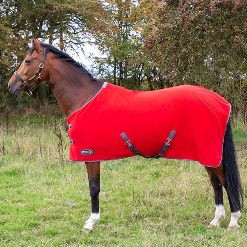 Hy StormX Original Snug Fleece Rug - Red/Grey