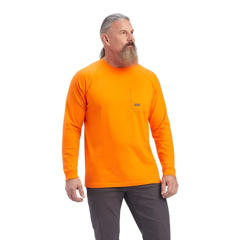 Ariat Men's Cotton Strong T-Shirt - Safety Orange
