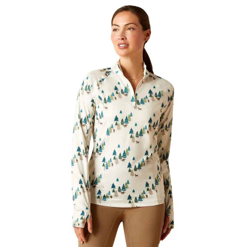 Ariat Women's Lowell 2.0 1/4 Zip Baselayer - Forest Ride