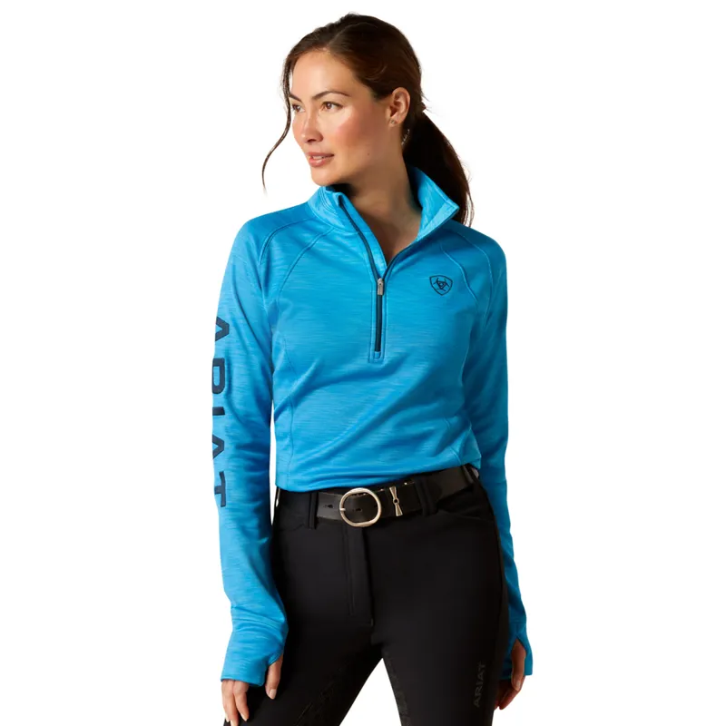 Ariat Women's Tek Team 1/2 Zip Sweatshirt - Hawaiian Surf