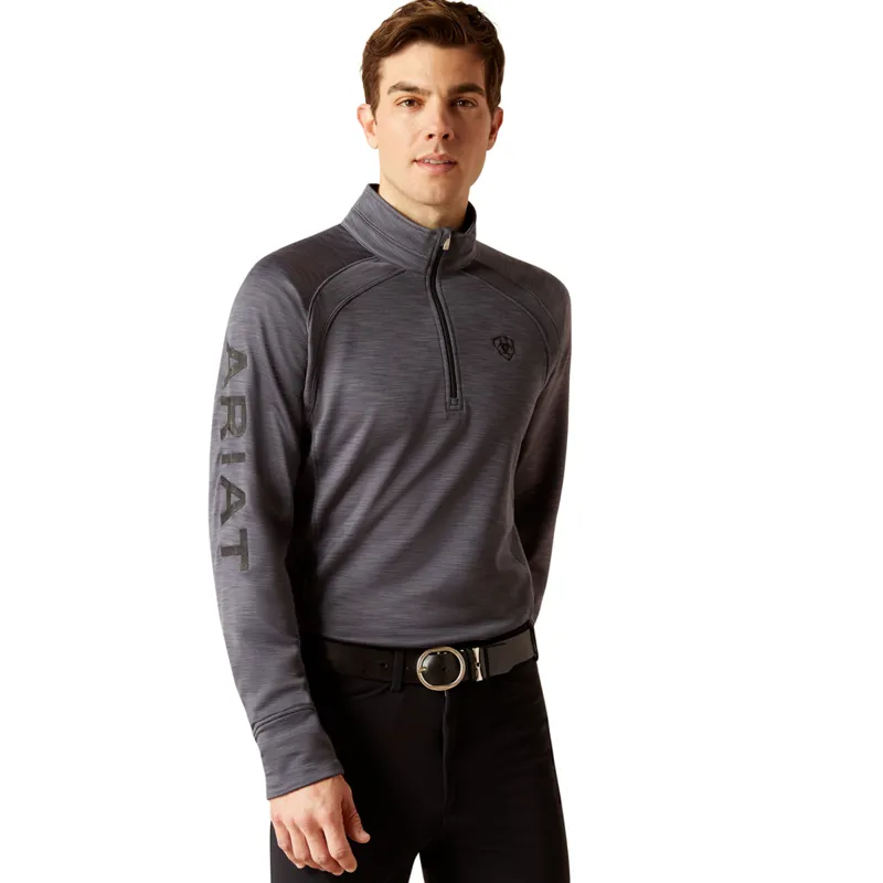 Ariat Men's Tek Team 1/2 Zip Sweatshirt - Ebony
