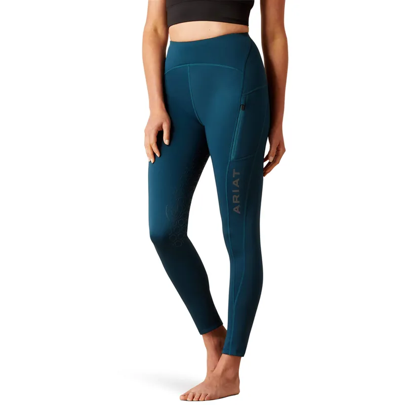 Ariat Women's Venture Thermal Half Grip Tight - Reflecting Pond