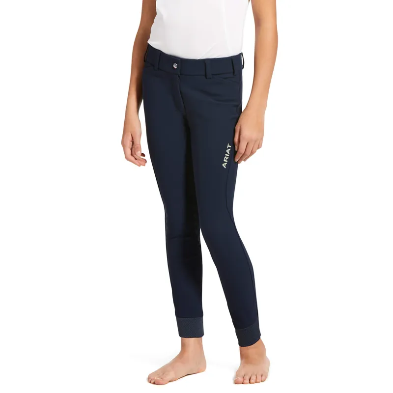 Ariat Youth Tri Factor Grip Full Seat Breech - Navy