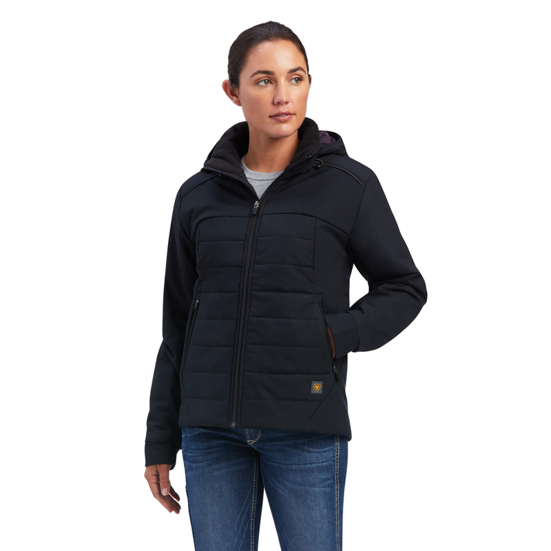 Ariat Women's Rebar Valkyrie Stretch Canvas Insulated Jacket - Black