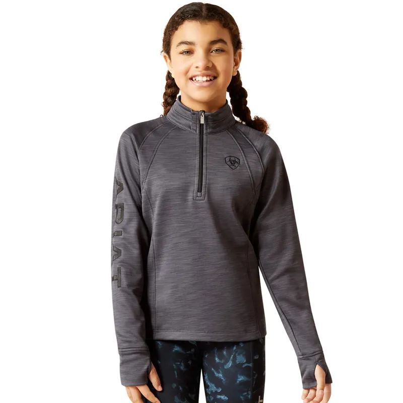 Ariat Youth TEK Team 1/2 Zip Sweatshirt - Ebony