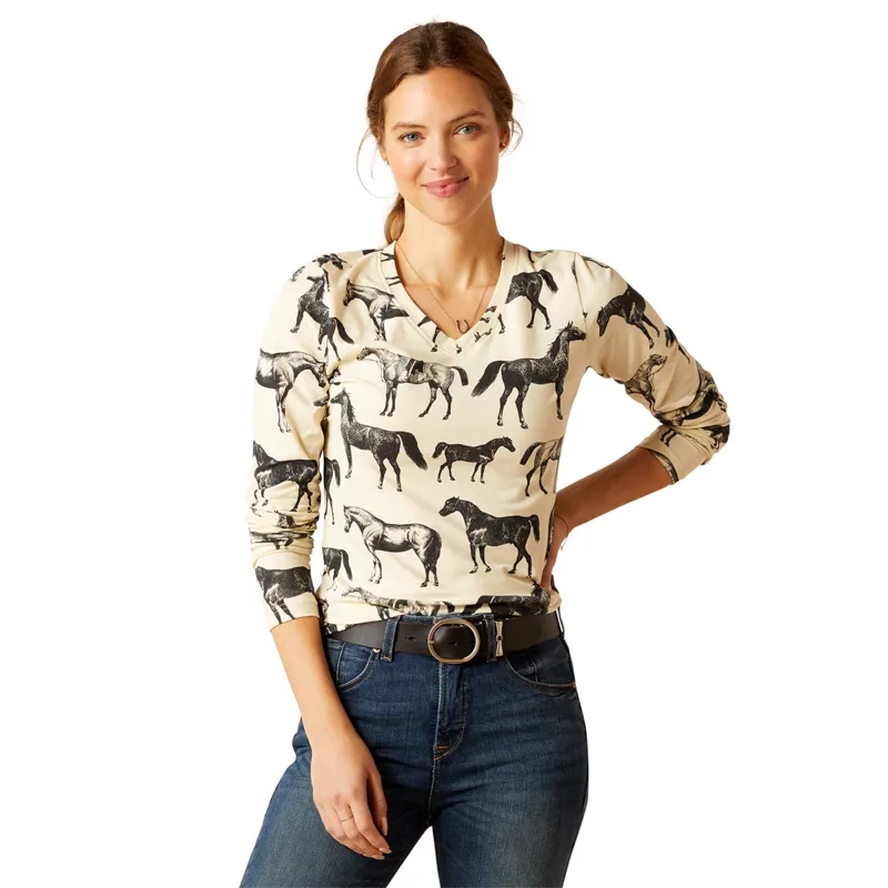 Ariat Women's Sepia Equine T-Shirt - Summer Sand