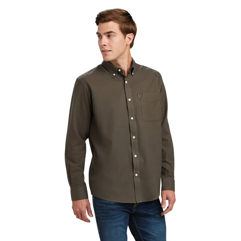 Ariat Men's Clement Long Sleeve Shirt - Earth Heather