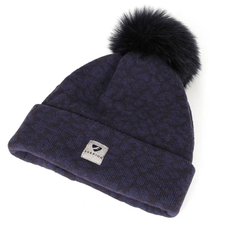 Aubrion Fleece Lined Bobble Hat - Ink