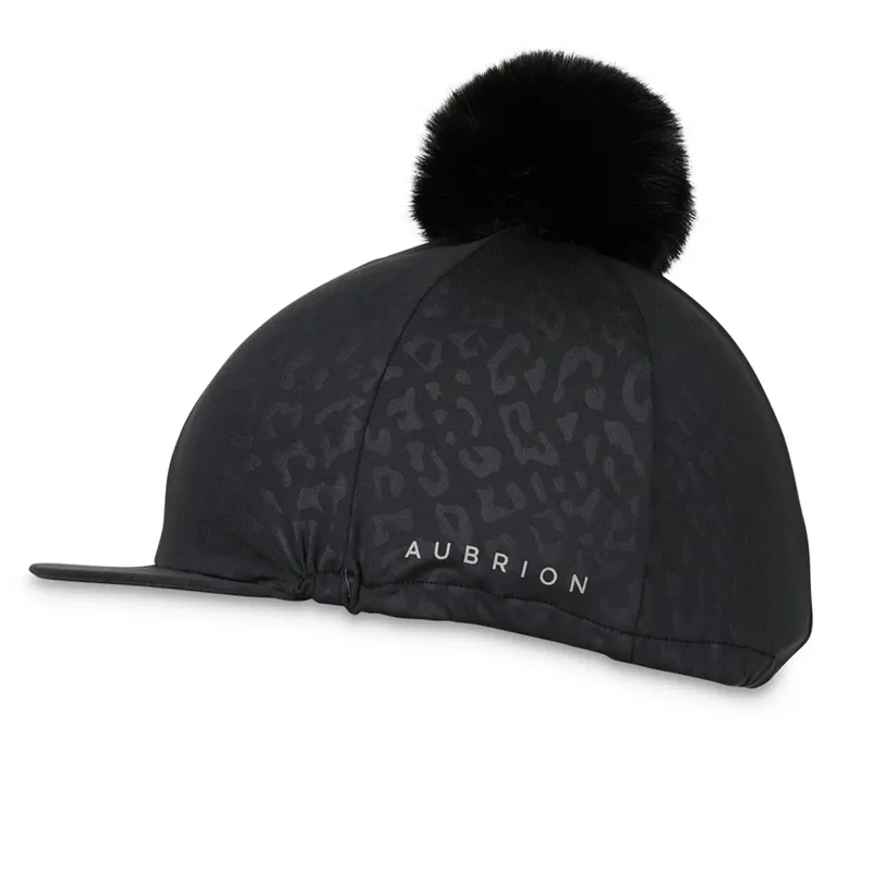 Aubrion Leopard Print Hat Cover - Black