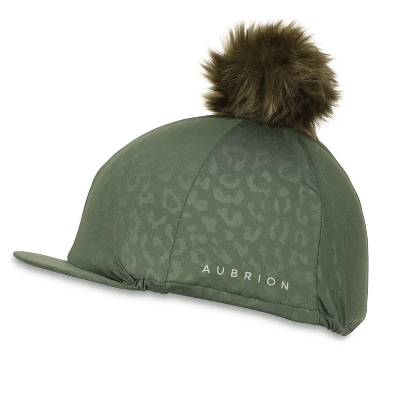 Aubrion Leopard Print Hat Cover - Green