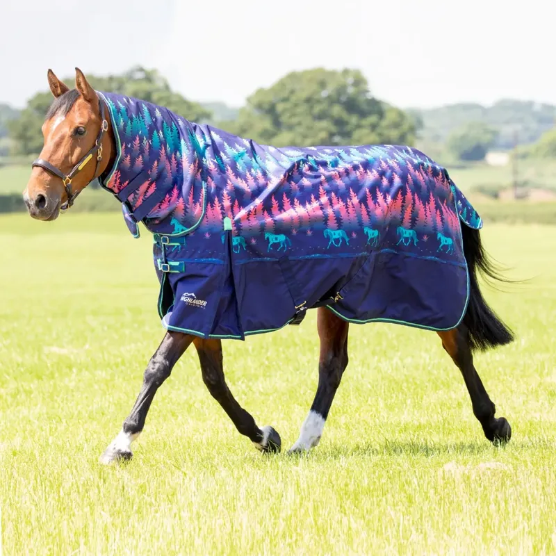 Shires Highlander Original 200 Turnout Combo Rug - Navy Forest