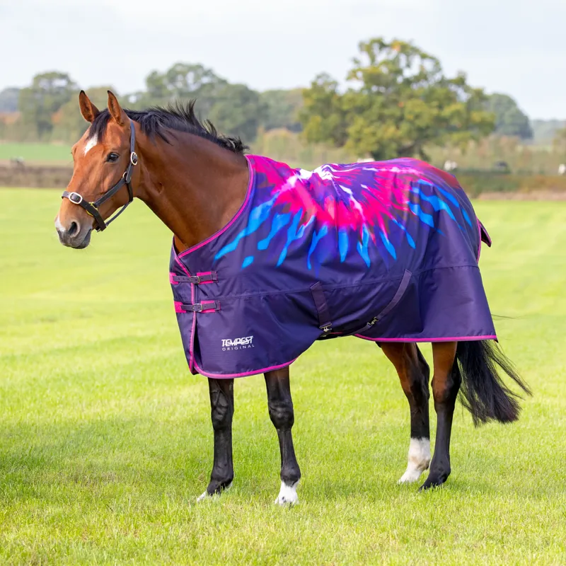 Shires Tempest Original 200 Turnout Rug - Pink Tie Dye