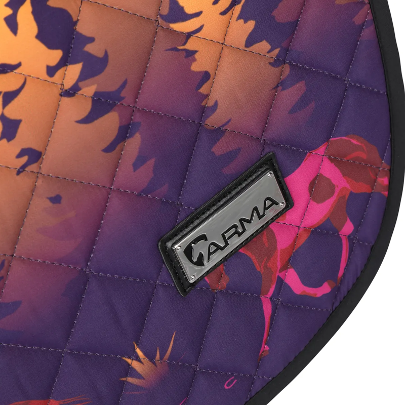 Shires ARMA Sport XC Saddlecloth - Purple Forest-2