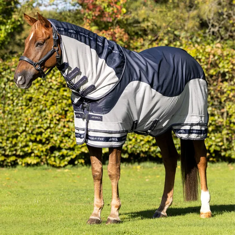 LeMieux Arika Shower-Tek Fly Rug - Silver/Navy