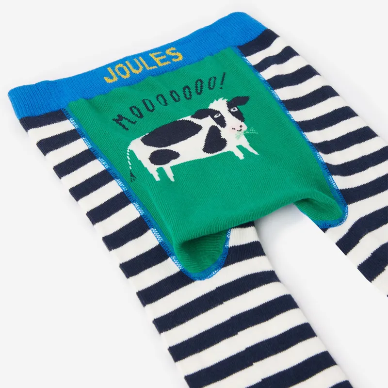 Joules Lively 2 Pack Character Leggings - Cow Chick-4