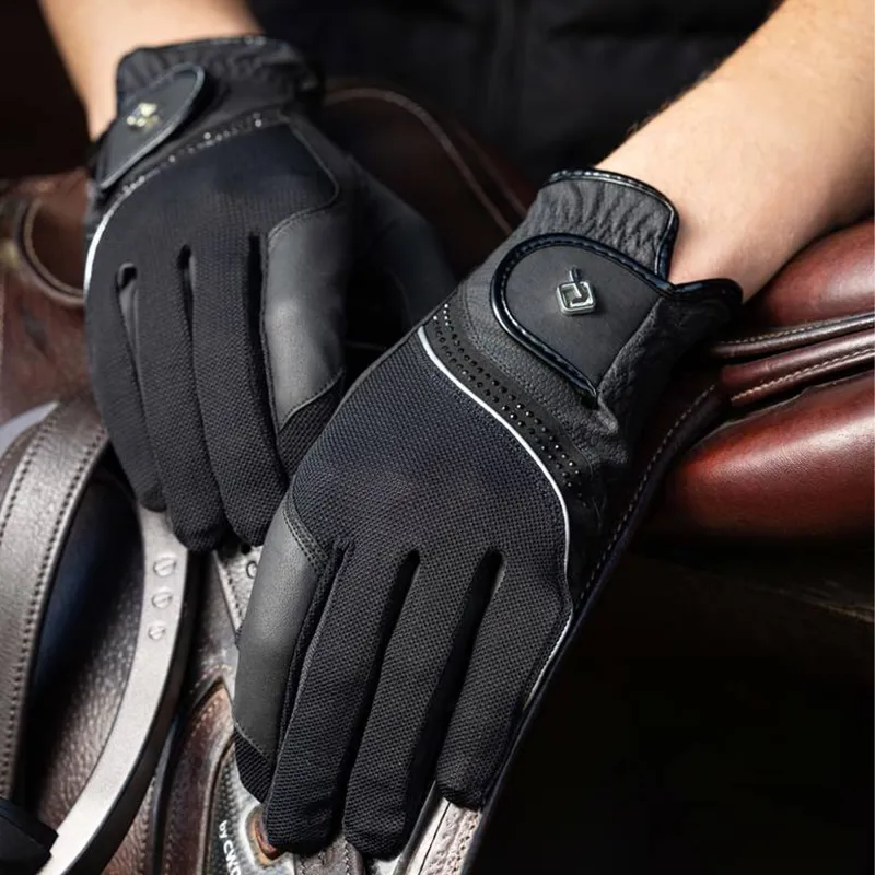 LeMieux Crystal Gloves - Black-1