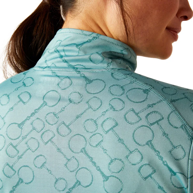 Ariat Women's Prophecy 1/4 Zip Base Layer - Arctic-3