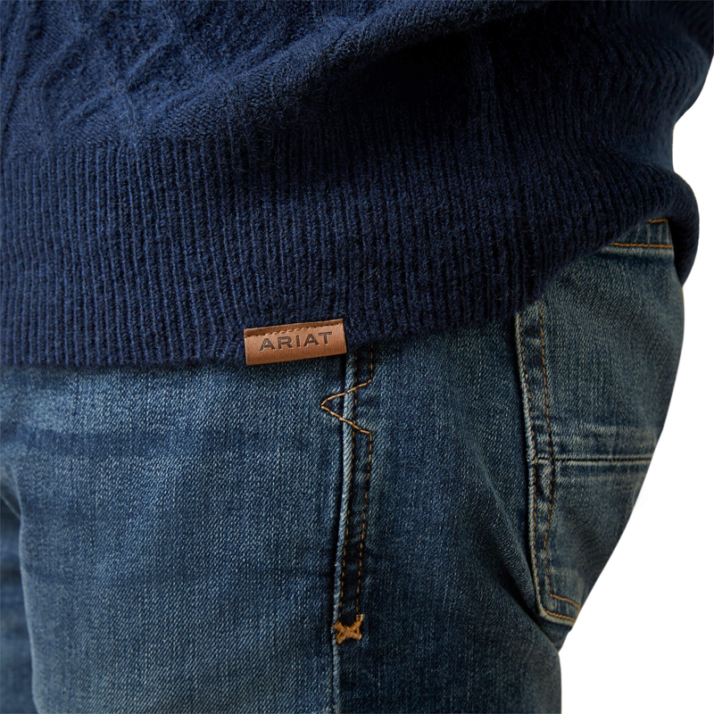 Ariat Men's Ross Sweater - Navy-4