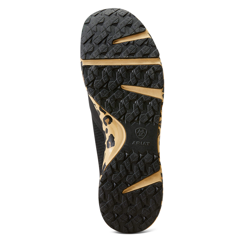 Ariat Women's Fuse Trainers - Black Mesh/Leopard Print-5