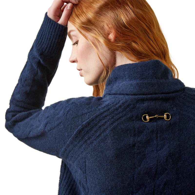 Ariat Women's Novato Sweater - Navy Heather-5