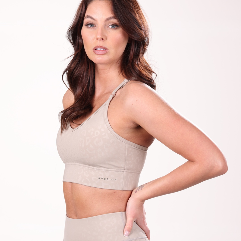Aubrion Invigorate Sports Bra - Taupe-5