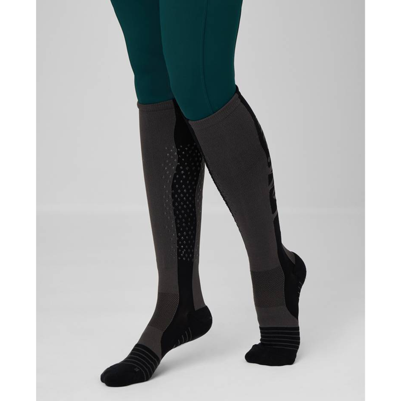 LeMieux Adults Silicone Performance Socks - Graphite-1