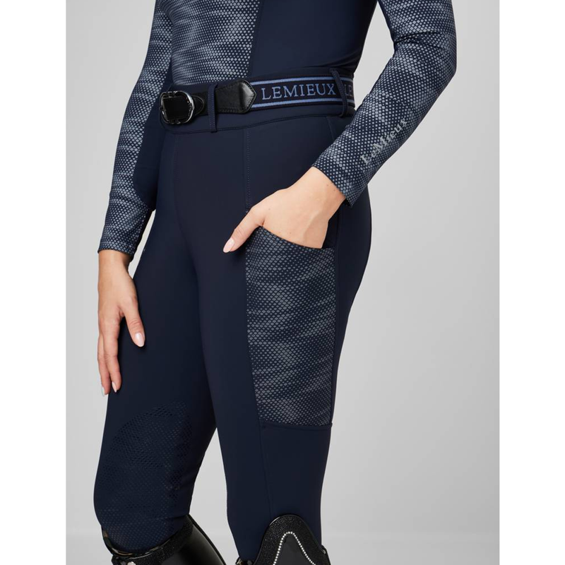 LeMieux Eleanor Pull On Breeches - Navy-3