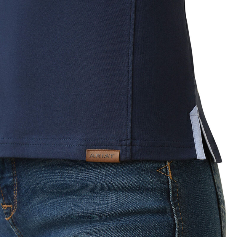Ariat Women's Cloverdale Polo - Navy-3