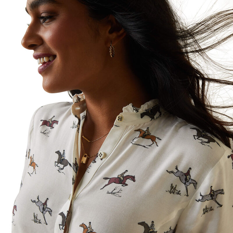 Ariat Women's Clarion Blouse - Fresh Print-2