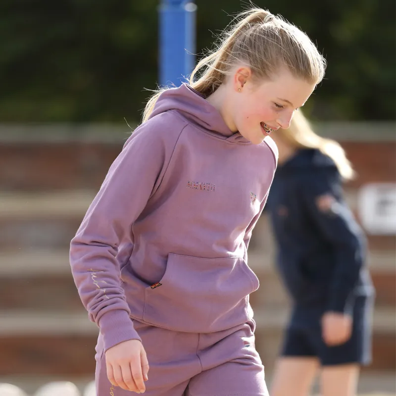 Aubrion Young Rider Team Hoodie - Mauve-4
