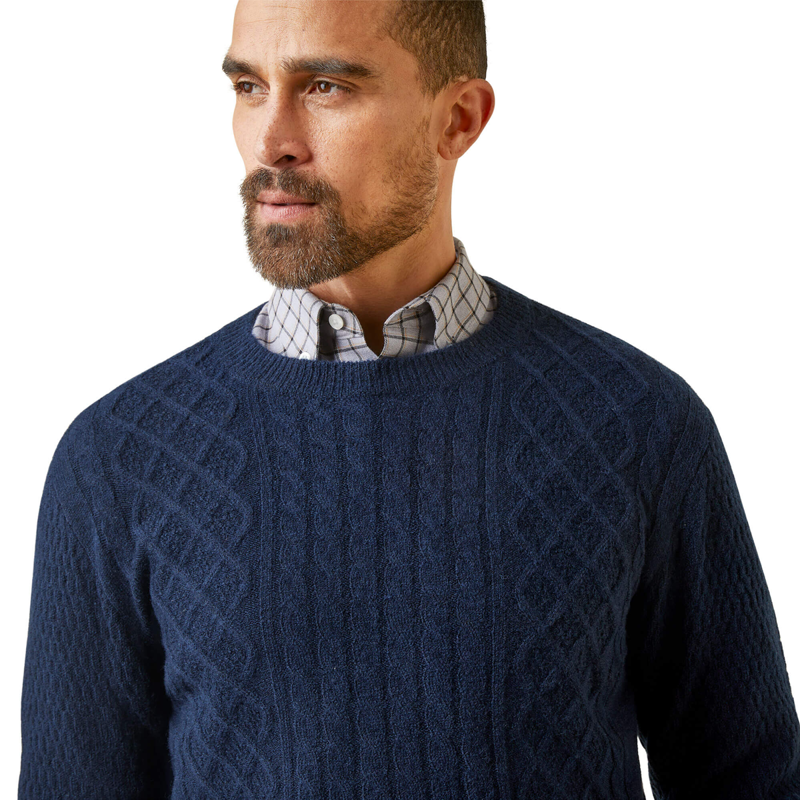 Ariat Men's Ross Sweater - Navy-3