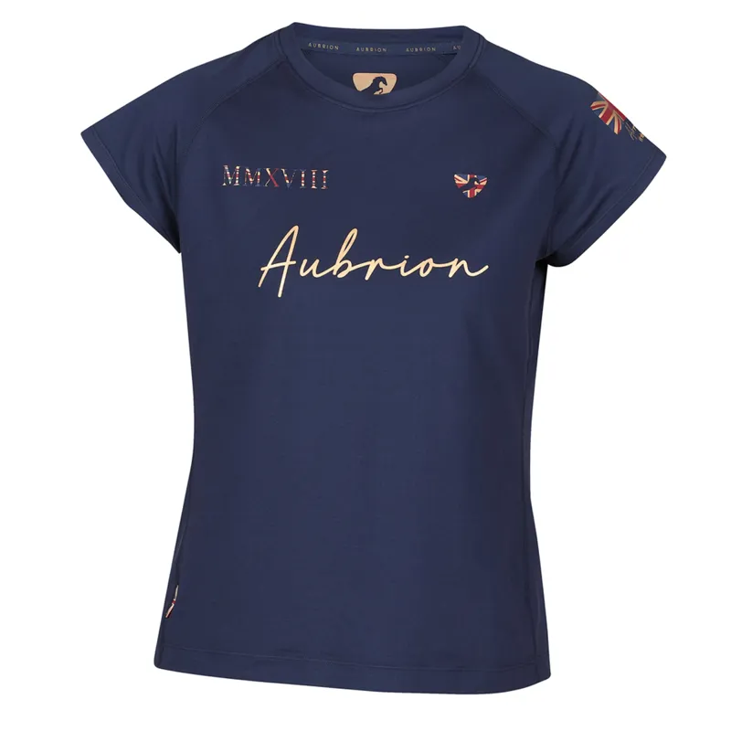 Aubrion Team T-shirt - Navy Blue
