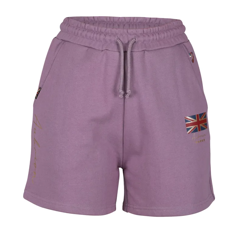 Aubrion Young Rider Team Sweat Shorts - Mauve