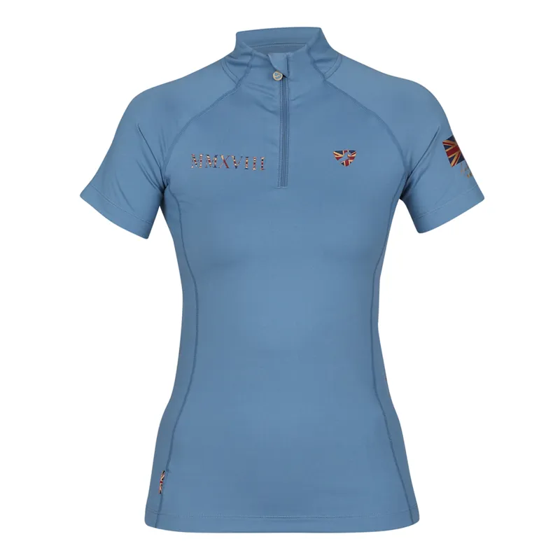 Aubrion Young Rider Team Short Sleeve Base Layer - Steel